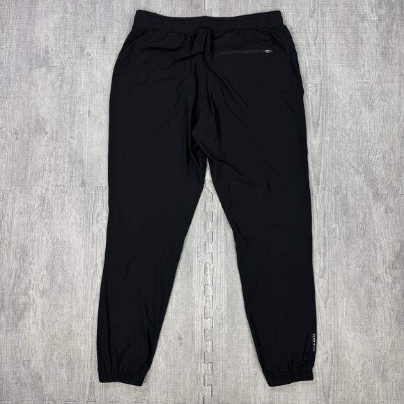NEW Three Nails Joggers Pants Mens XL BLACK Woven Elastic Waist Pockets Athletic - Picture 7 of 9